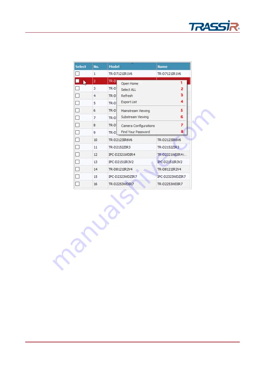 TRASSIR TR-D4D2 User Manual Download Page 145