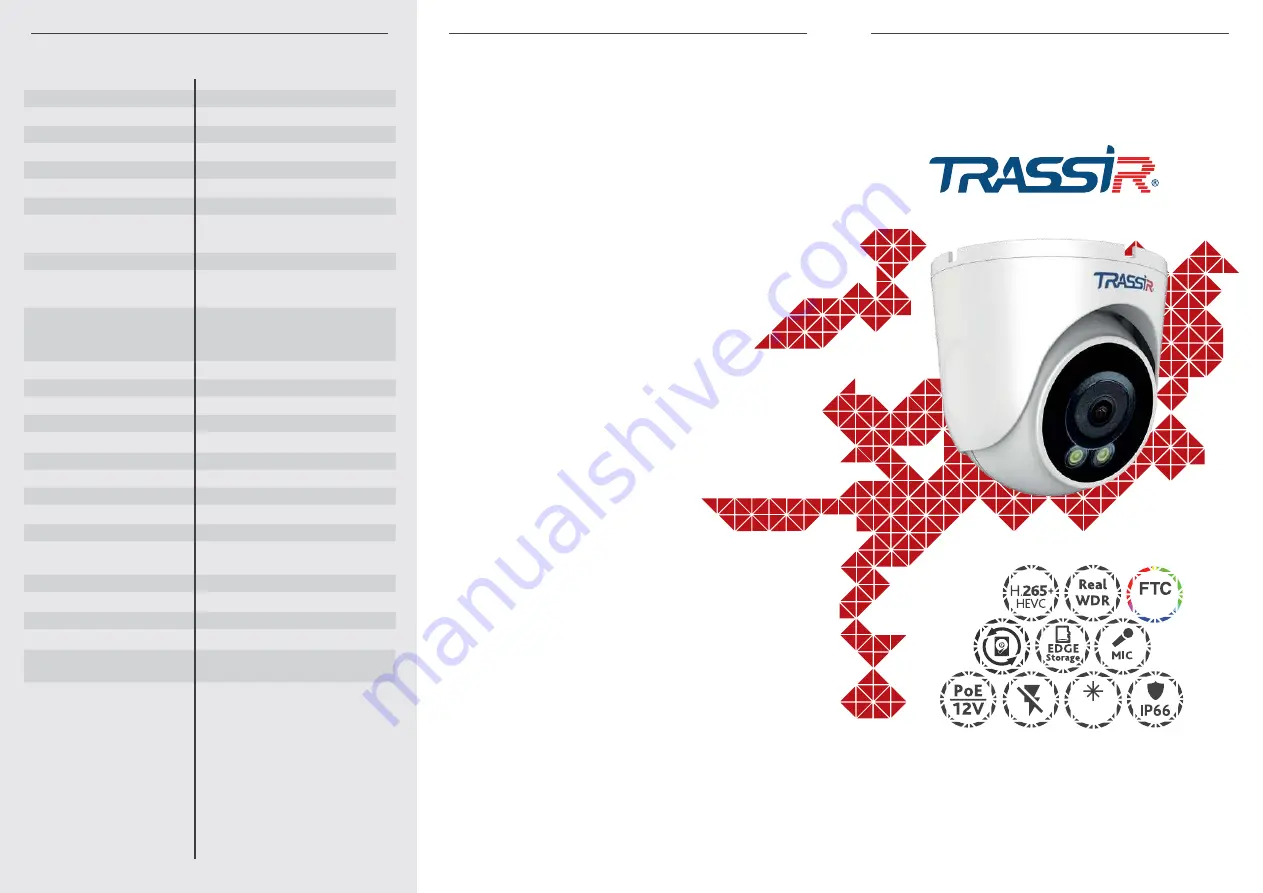 TRASSIR TR-D8121CL2 Manual Download Page 1