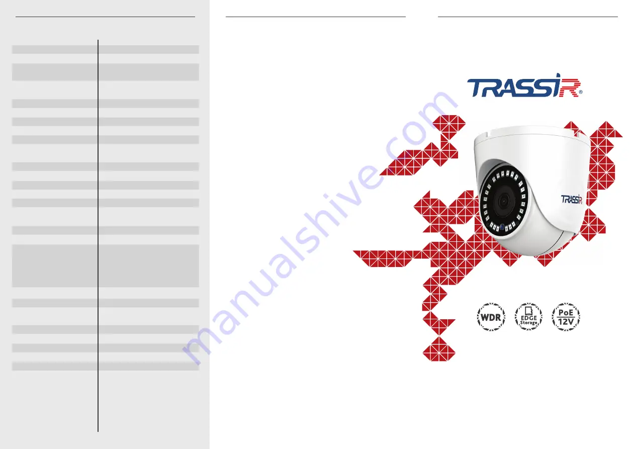 TRASSIR TR-D8251WDIR3 Manual Download Page 1