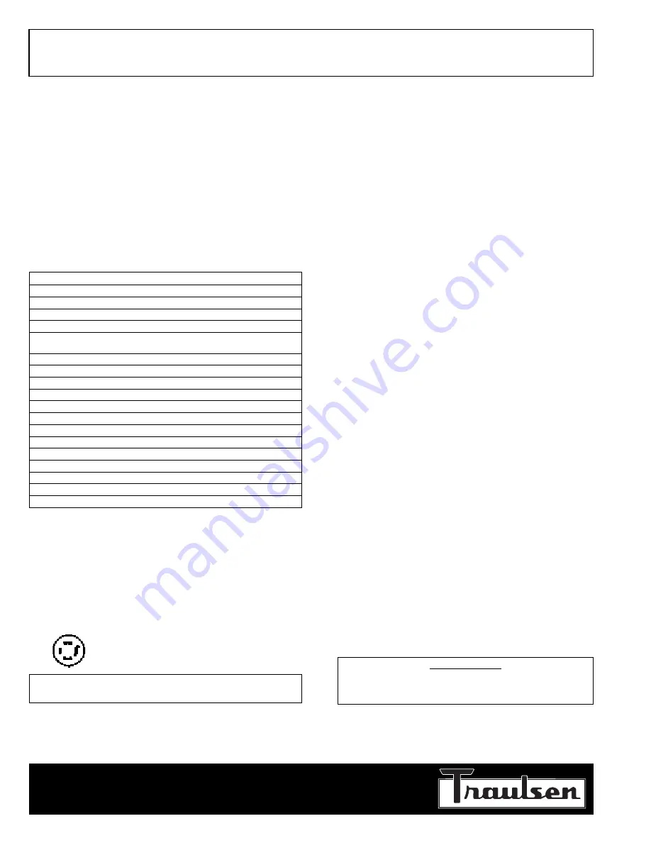 Traulsen RSL232NUT-FHS Скачать руководство пользователя страница 4