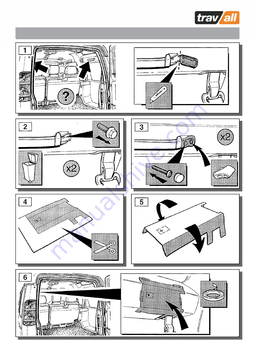 travall TDG-1014 Fitting Instruction Download Page 2