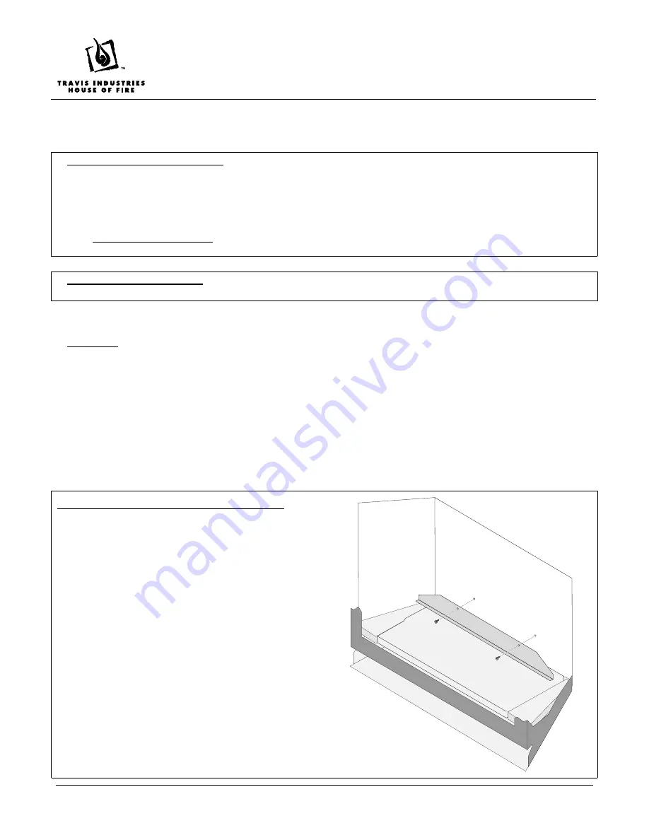 Travis Industries 96100110 Manual Download Page 1