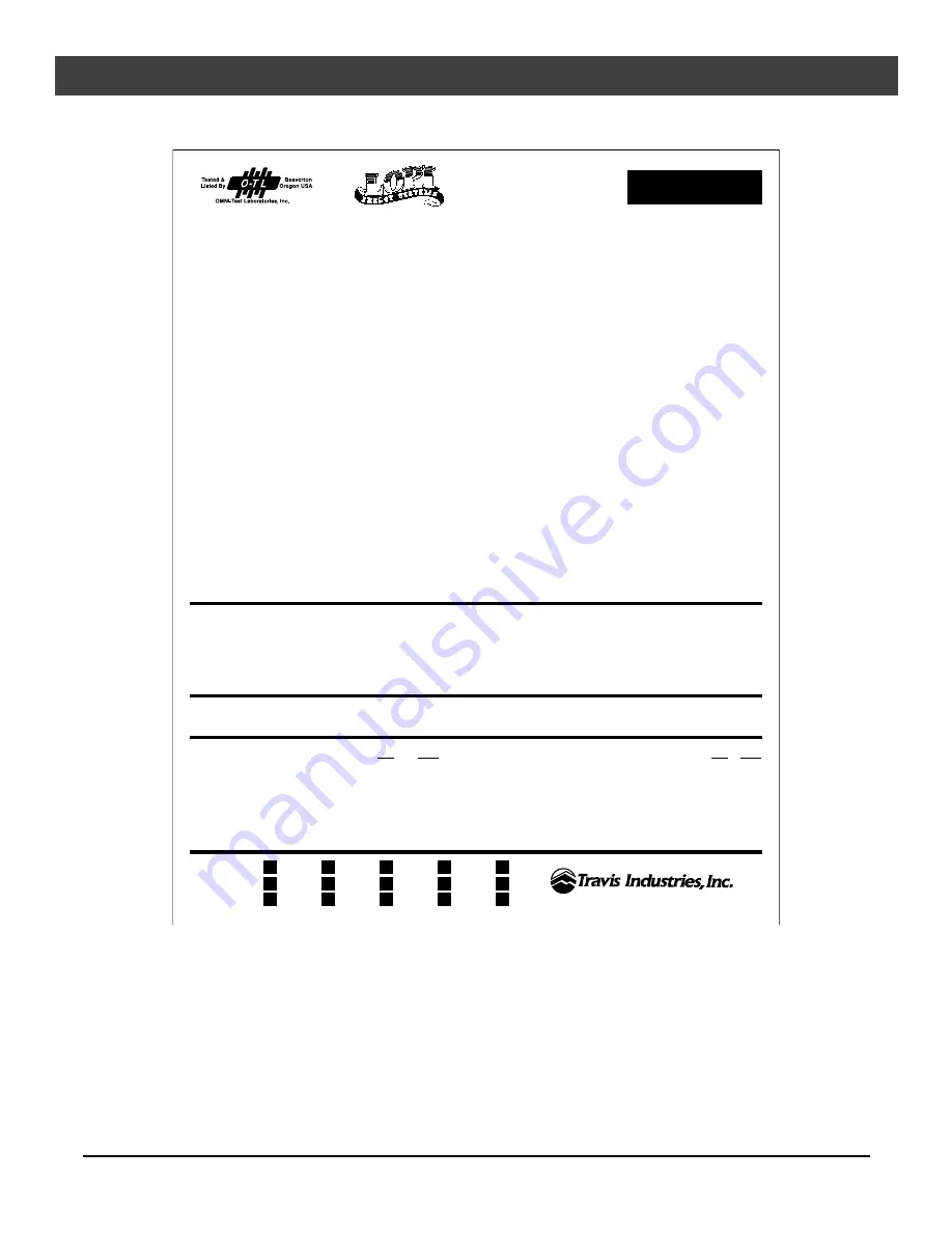 Travis Industries Allegiance Owner'S Manual Download Page 31