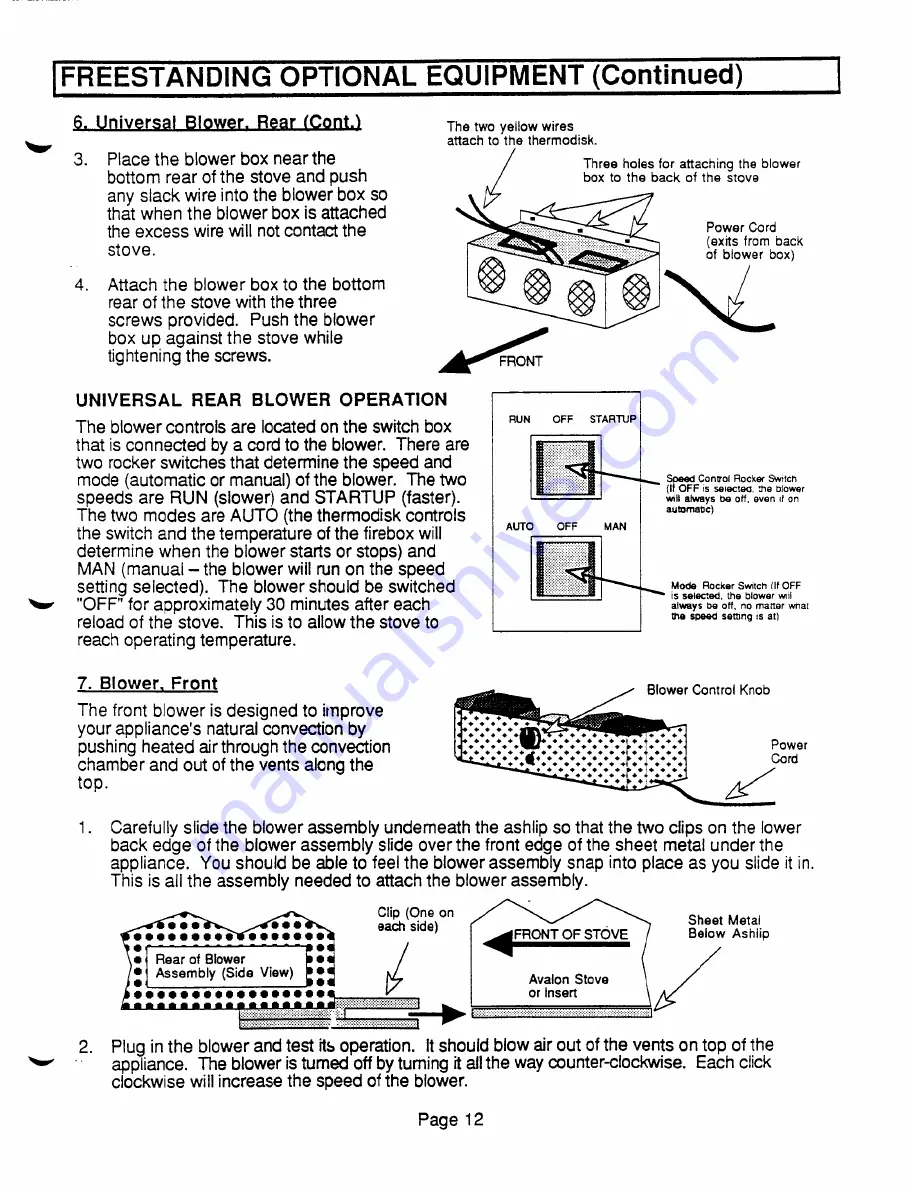 Travis Industries Avalon 796 45' flue Owner'S Manual Download Page 13