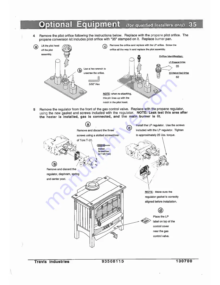 Travis Industries Avalon Prairie Owner'S Manual Download Page 37