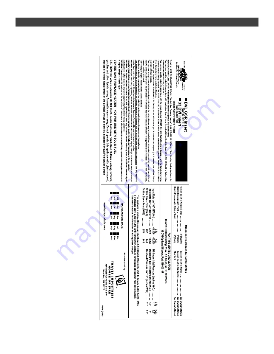 Travis Industries DVL GSR Insert Скачать руководство пользователя страница 45