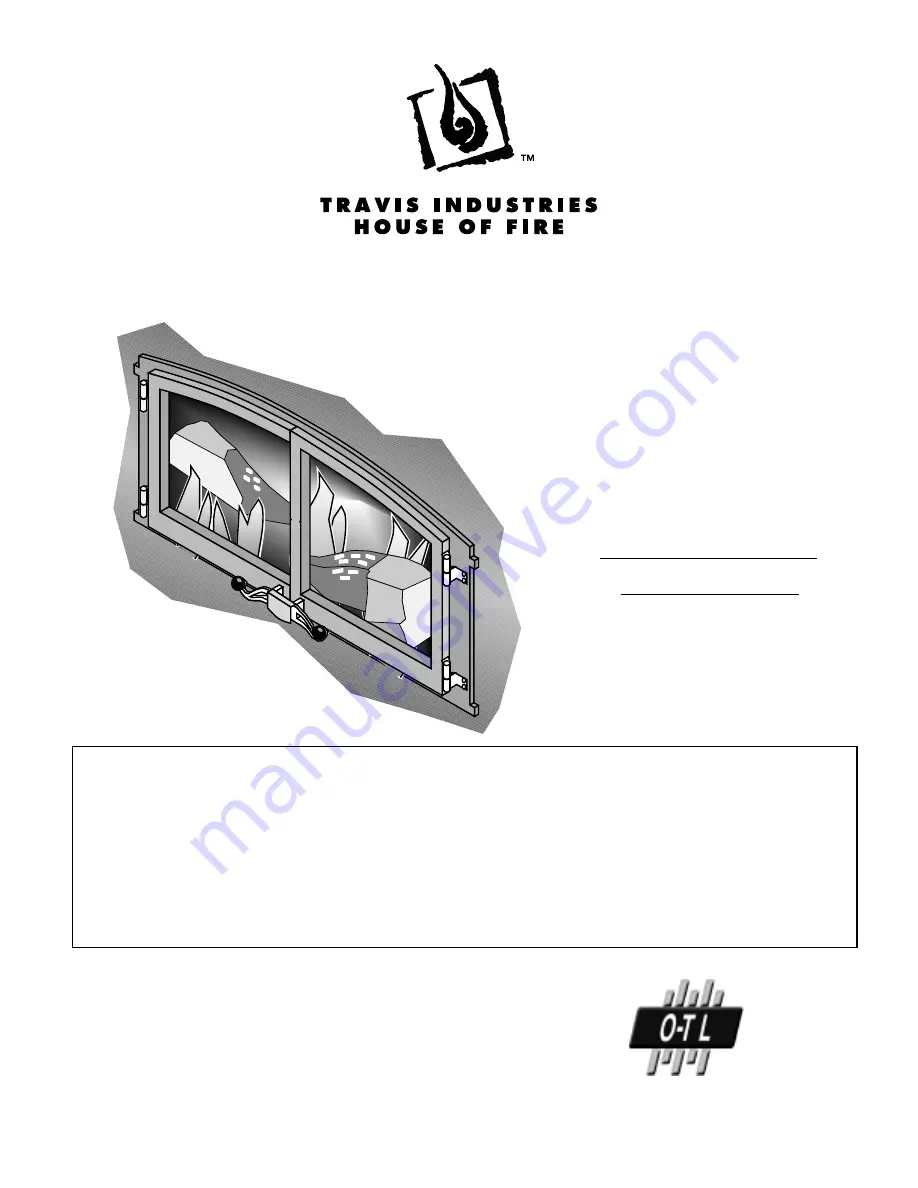 Travis Industries Flush Wood Insert Скачать руководство пользователя страница 1