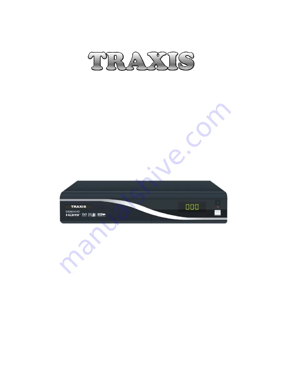 Traxis DBS6000HD User Manual Download Page 1