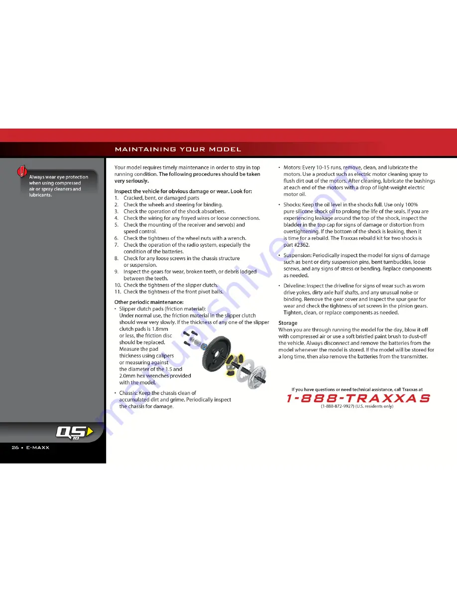 Traxxas E-Maxx 3903 Owner'S Manual Download Page 26