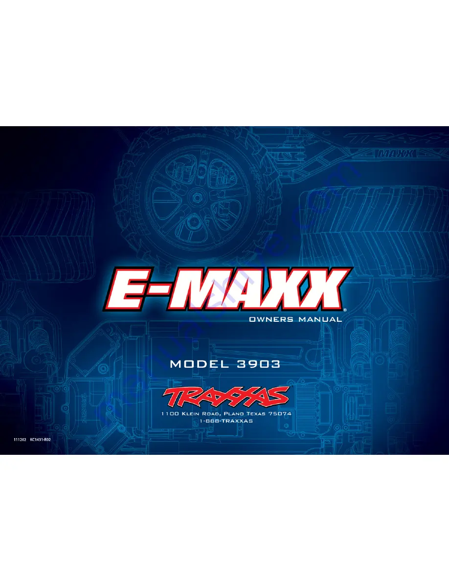 Traxxas E-Maxx 3903 Owner'S Manual Download Page 32