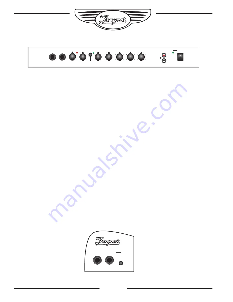 Traynor DG-Series Owner'S Manual Download Page 4