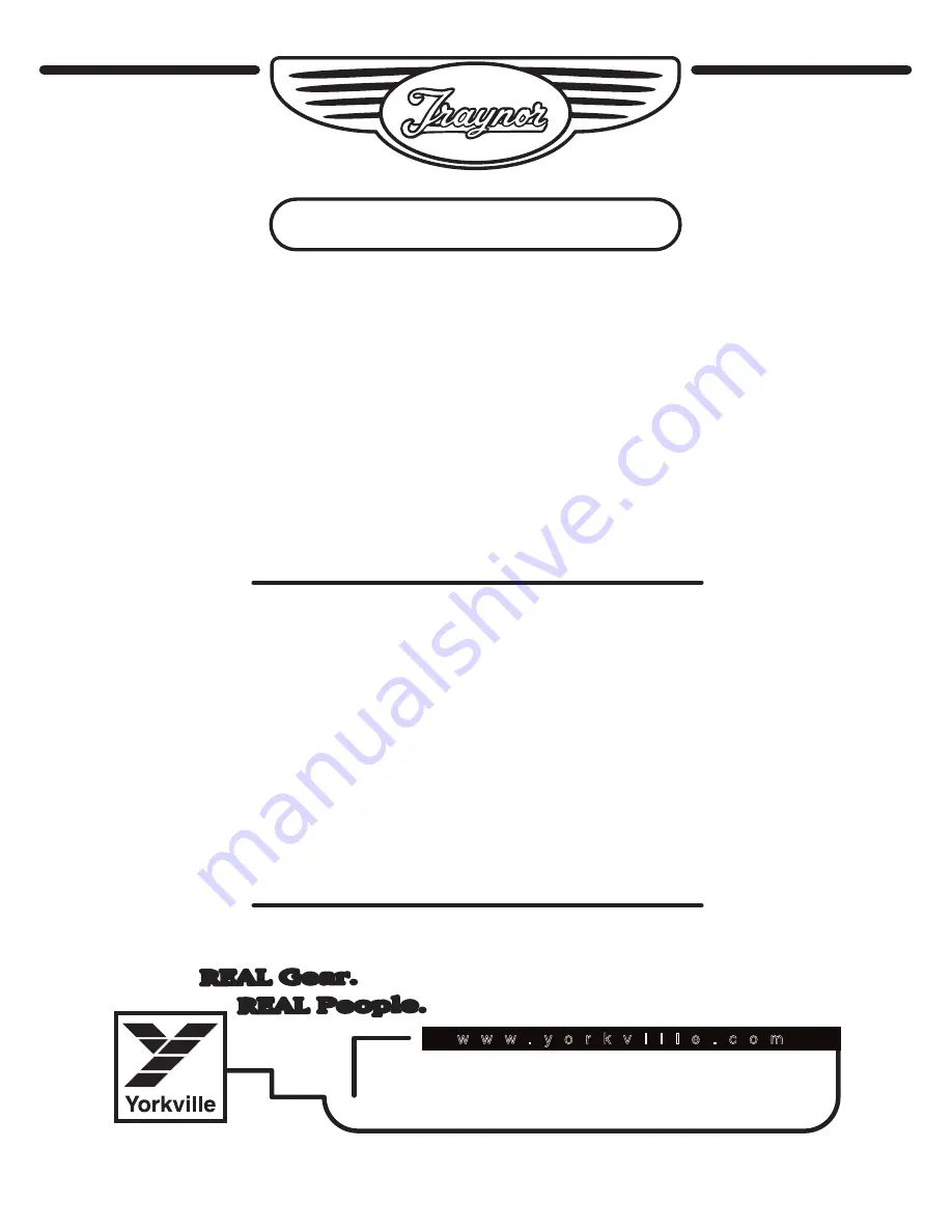 Traynor DYNABASS 50 Manual Download Page 7