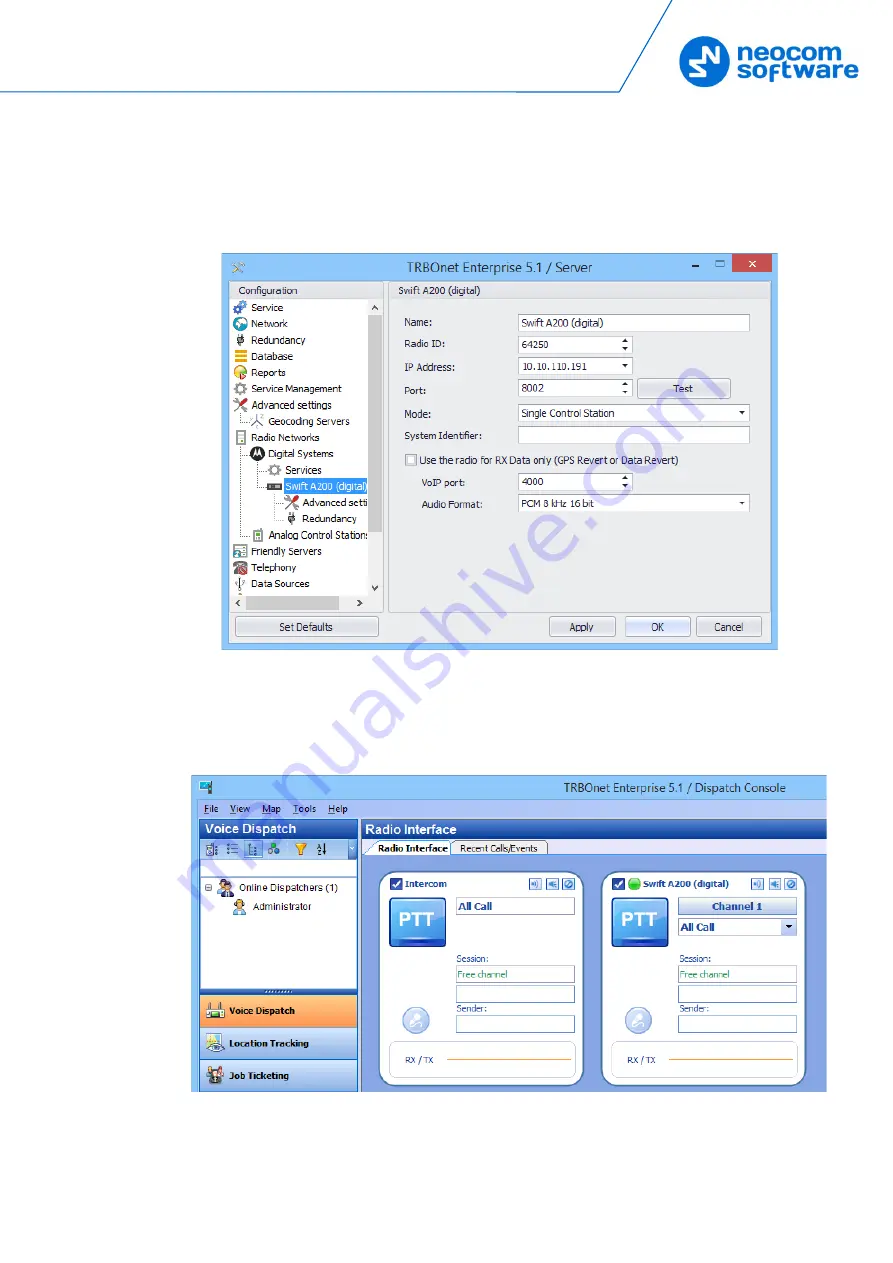 TRBOnet Swift A200 User Manual Download Page 26