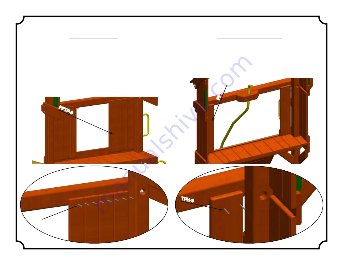 Tree Frogs America's Best Value In Swing Sets Parrot Island Fort Скачать руководство пользователя страница 77