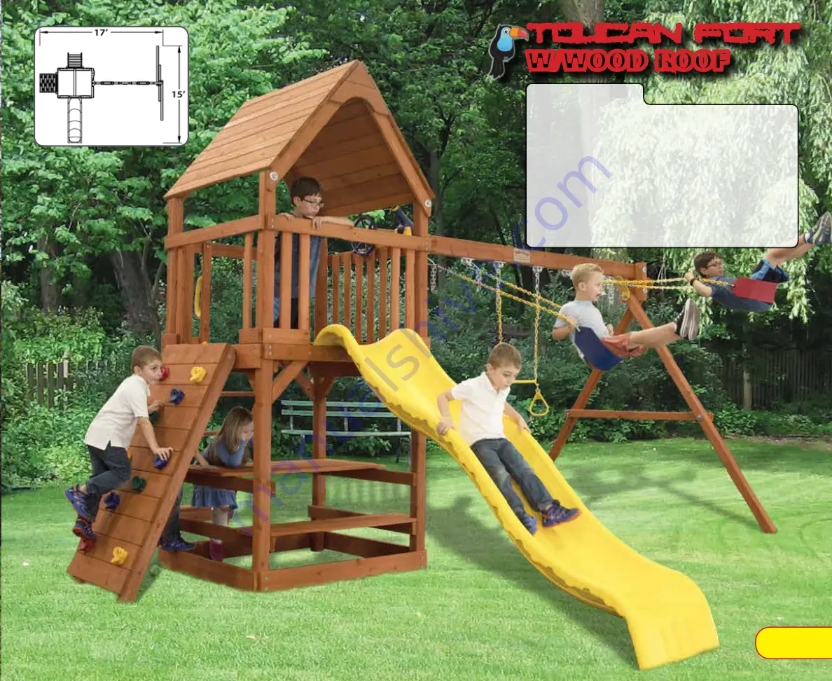 Tree Frogs Wooden Swing Set Factory Скачать руководство пользователя страница 7