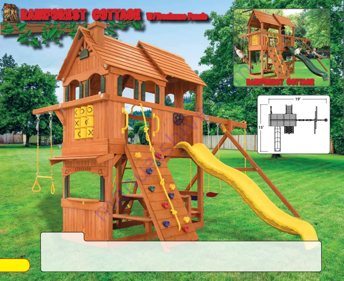 Tree Frogs Wooden Swing Set Factory Скачать руководство пользователя страница 14