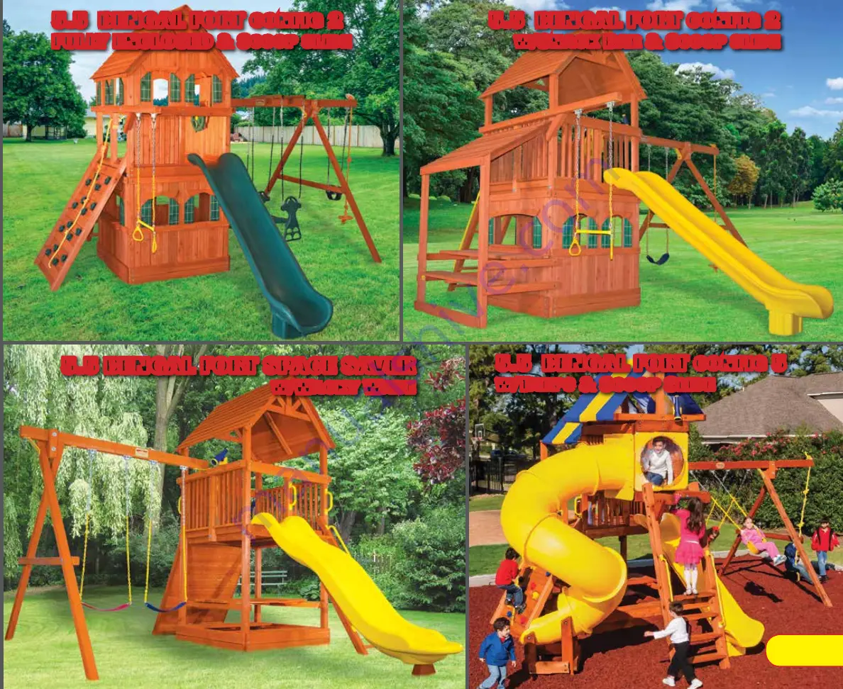 Tree Frogs Wooden Swing Set Factory Скачать руководство пользователя страница 17