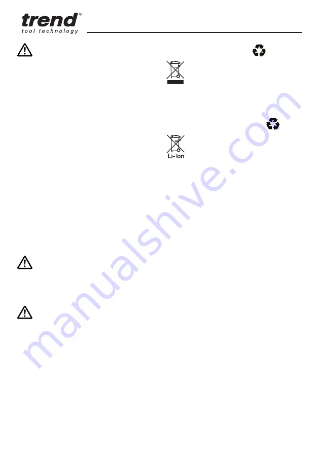 TREND T18S/AG115 Original Instructions Manual Download Page 51