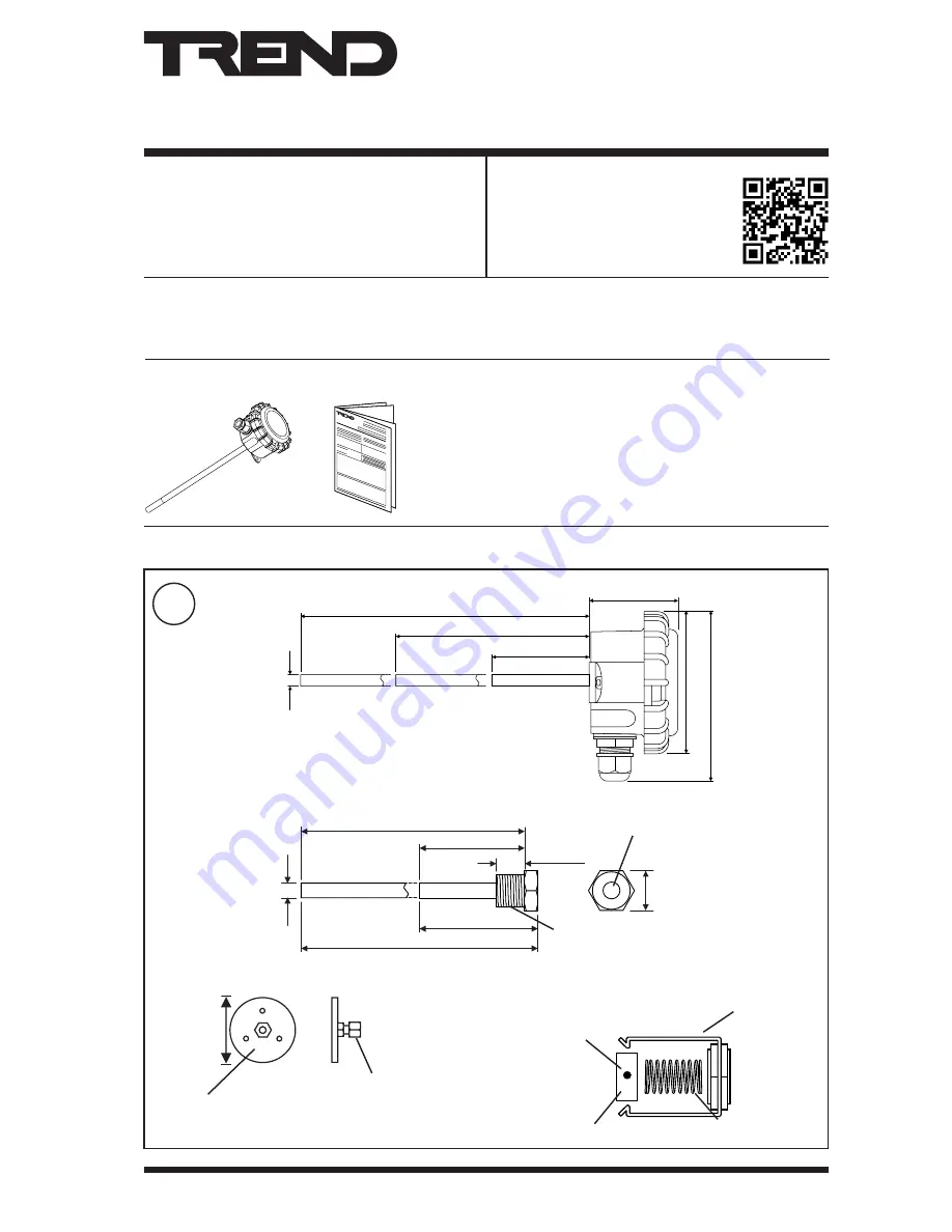 TREND Thermistor TBTI Installation Instructions Manual Download Page 1