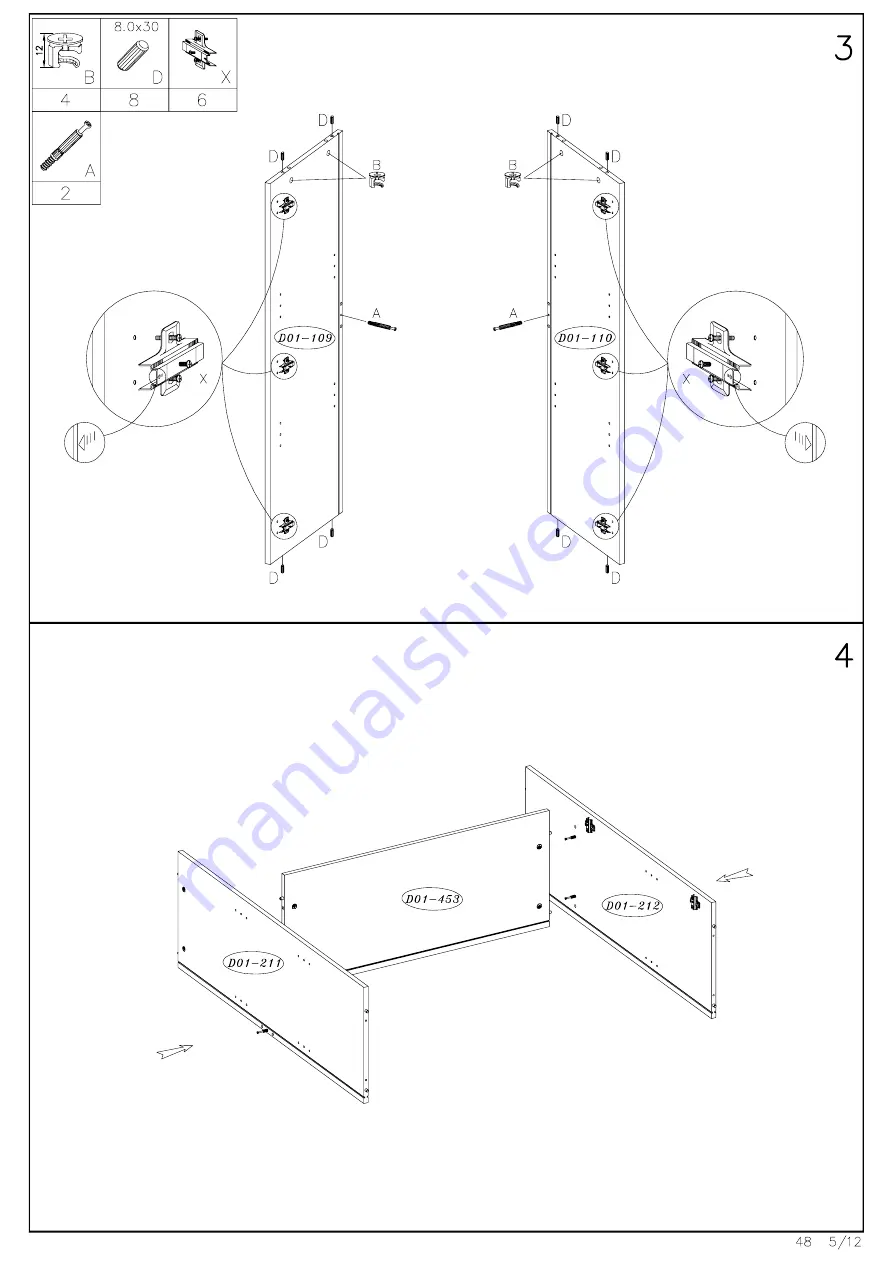 TRENDMANUFAKTUR 1359093930 Assembly Instruction Manual Download Page 5