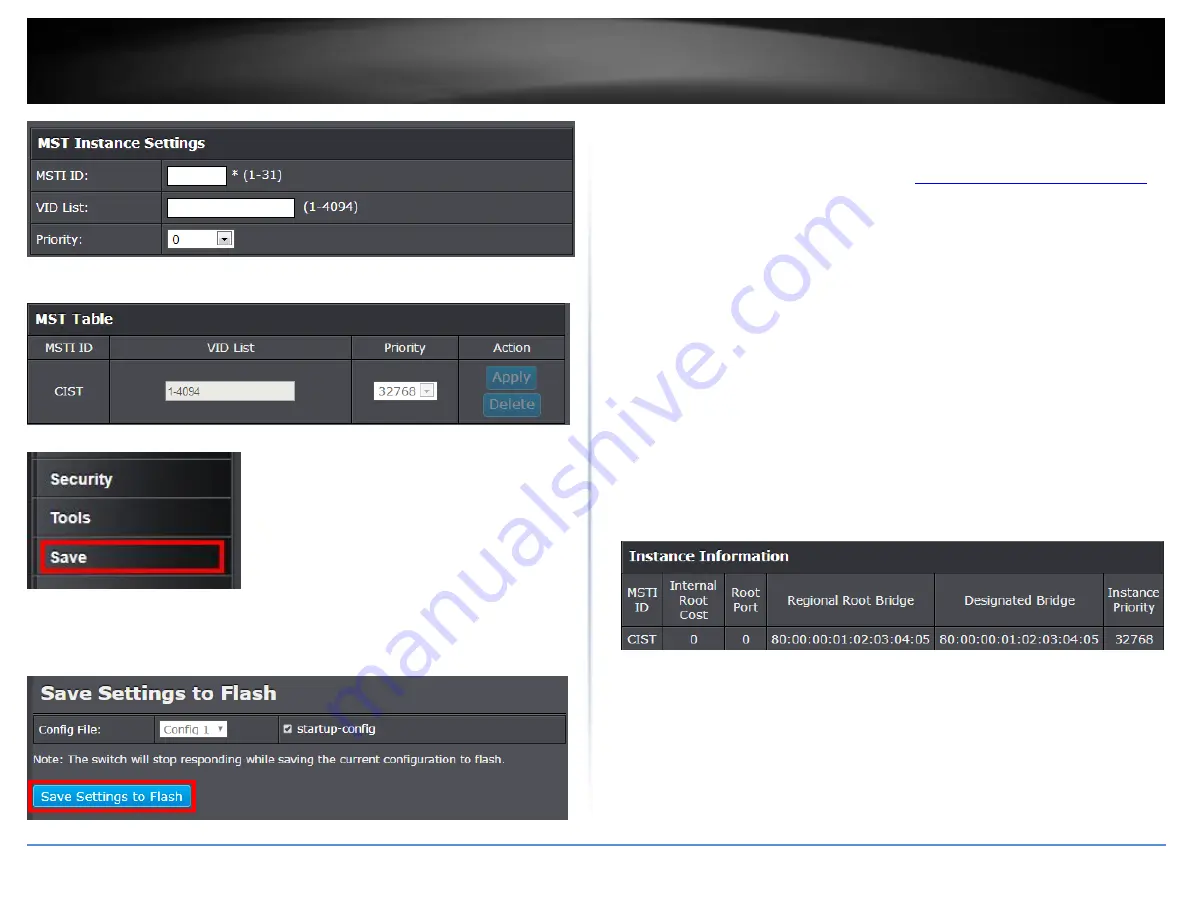 TRENDnet PoE Web Smart Switch Series User Manual Download Page 62