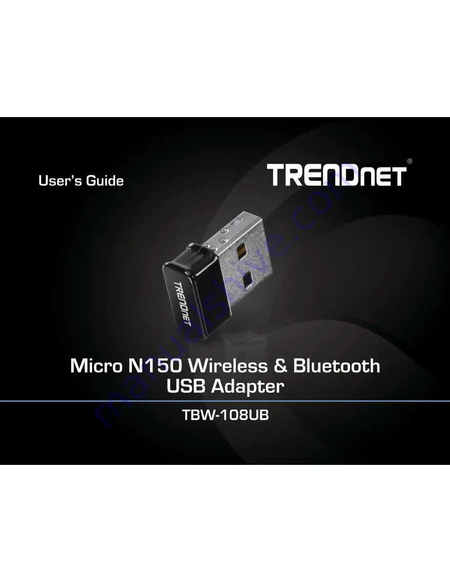 TRENDnet TBW-108UB User Manual Download Page 1