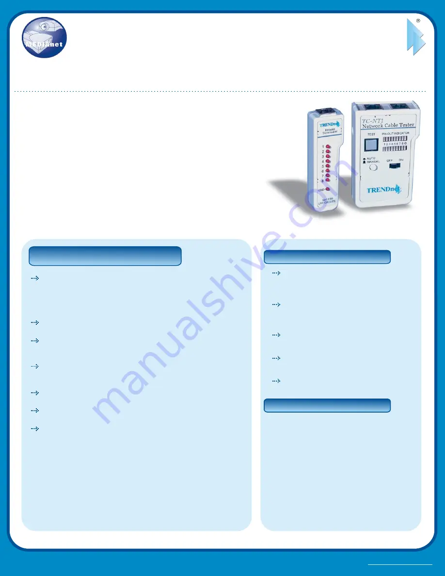 TRENDnet TC-NT1 Product Information Download Page 1