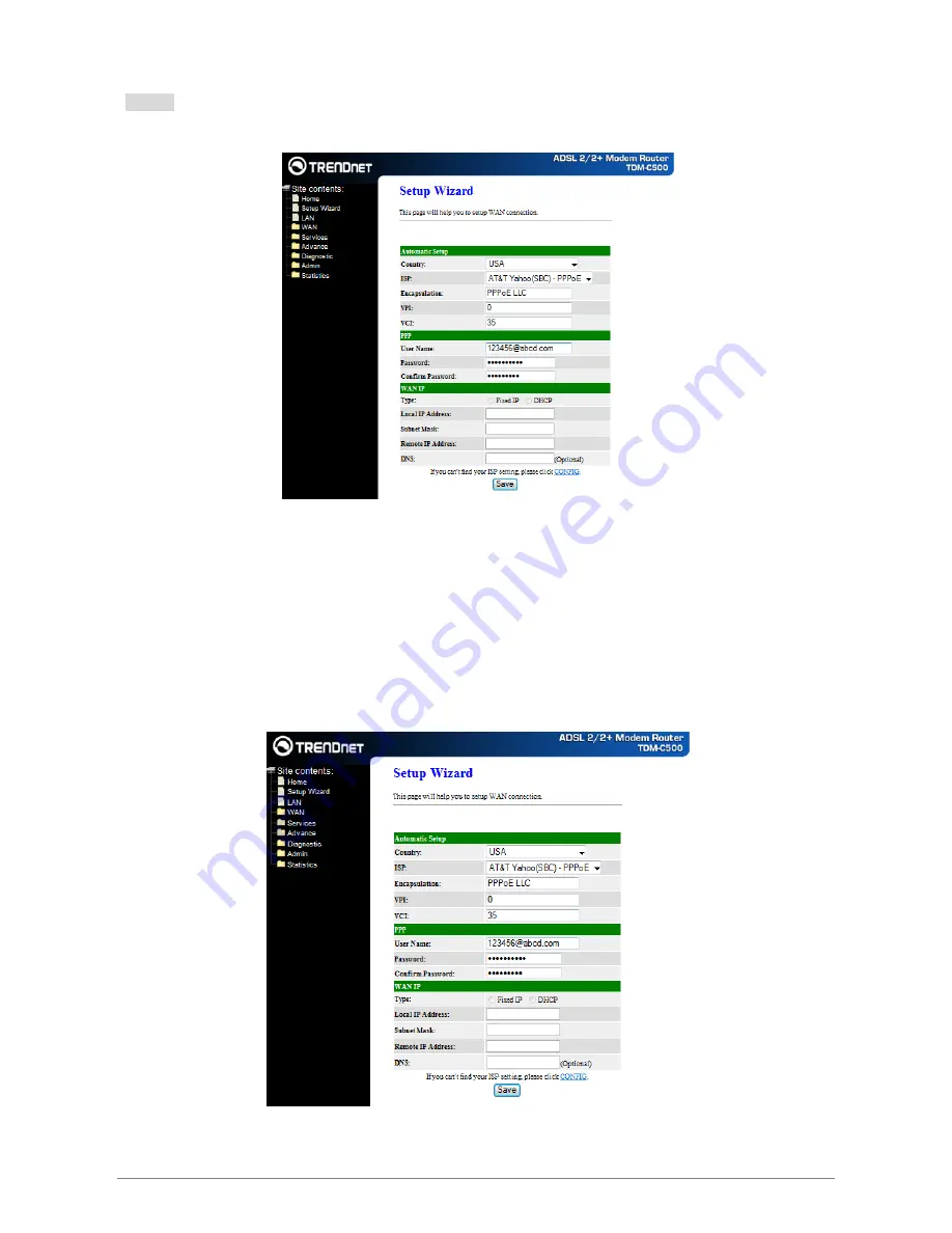 TRENDnet TDM-C500 User Manual Download Page 25