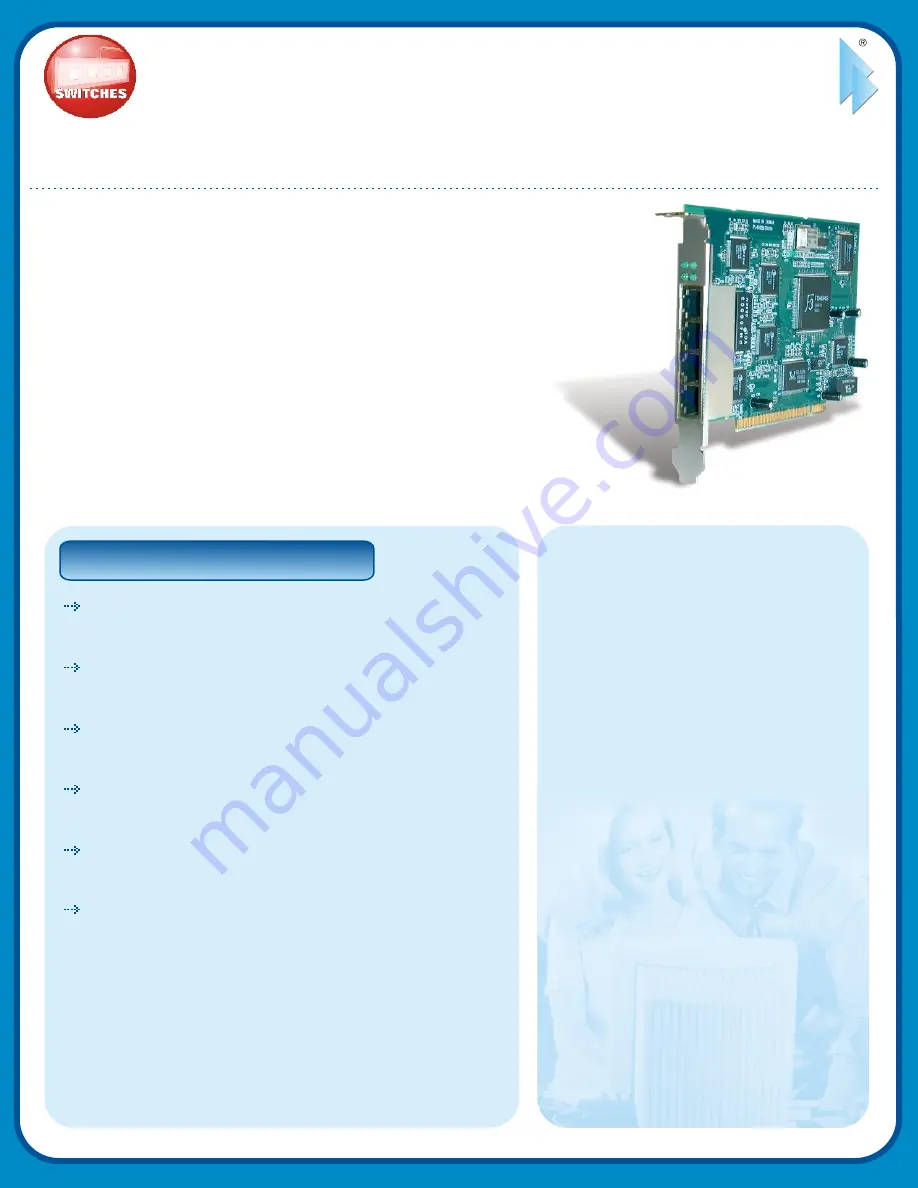 TRENDnet TE100-DX4PCI Specifications Download Page 1