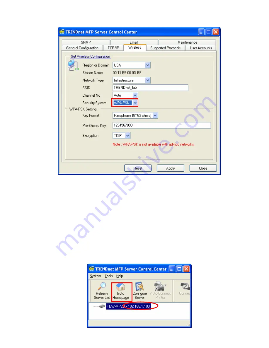 TRENDnet TE100-MP1U - Multi-Function Print Server User Manual Download Page 12