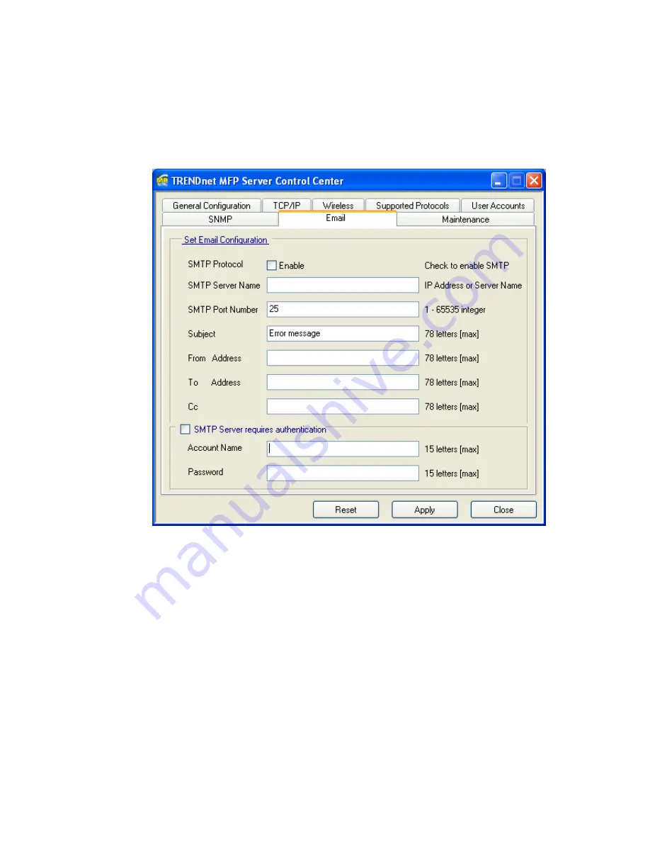 TRENDnet TE100-MP1U - Multi-Function Print Server User Manual Download Page 71