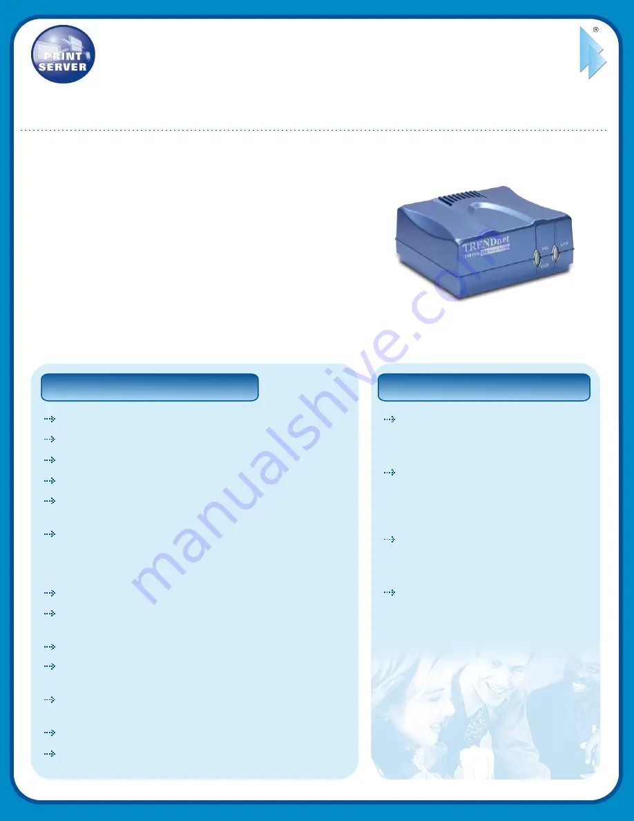 TRENDnet TE100-PS1U Specifications Download Page 1
