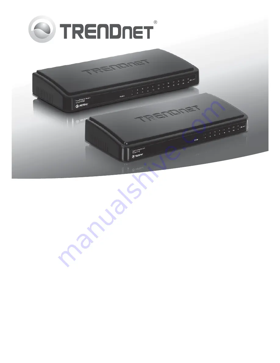 TRENDnet TE100-S16D Quick Installation Manual Download Page 1