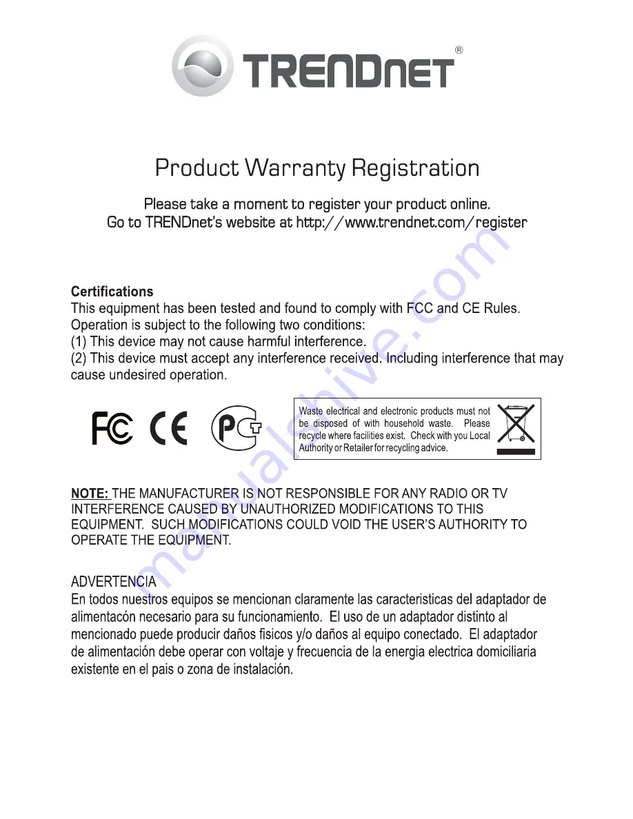 TRENDnet TE100-S16D Quick Installation Manual Download Page 9