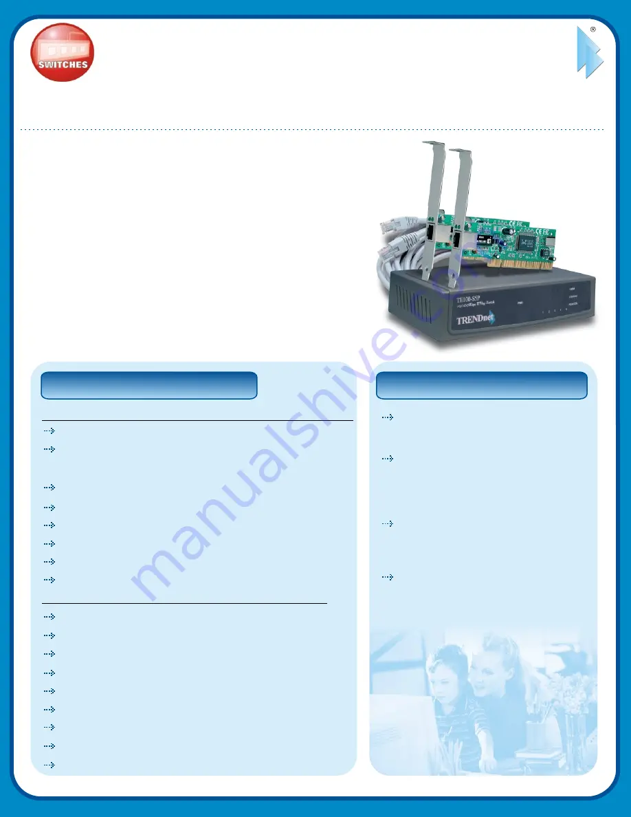 TRENDnet TE100-SK4 Specifications Download Page 1