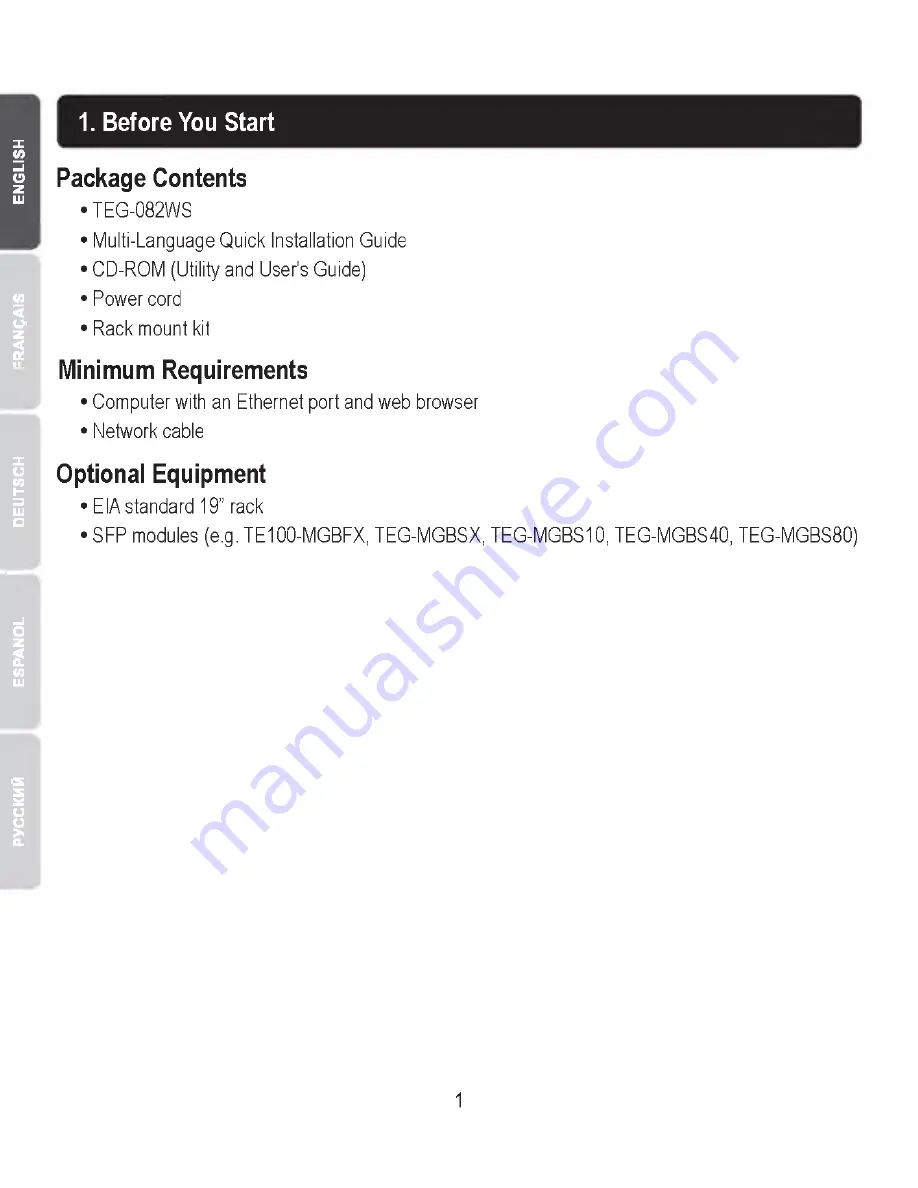 TRENDnet TEG-082WS Quick Installation Manual Download Page 2