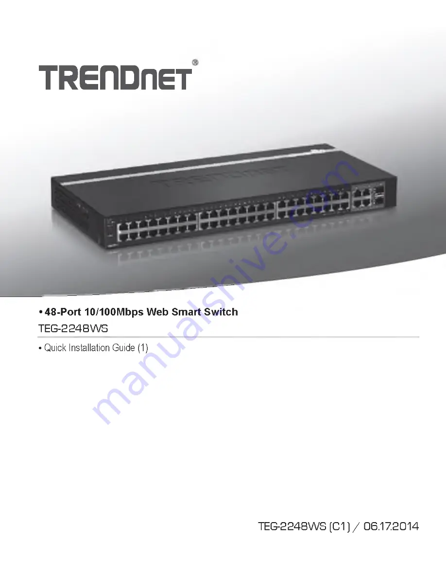 TRENDnet TEG-2 248WS Скачать руководство пользователя страница 1