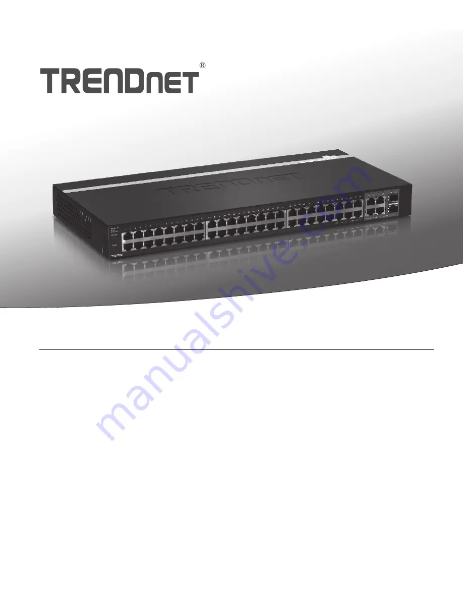 TRENDnet TEG-2248WS - Gigabit Web Smart Switch Quick Installation Manual Download Page 1