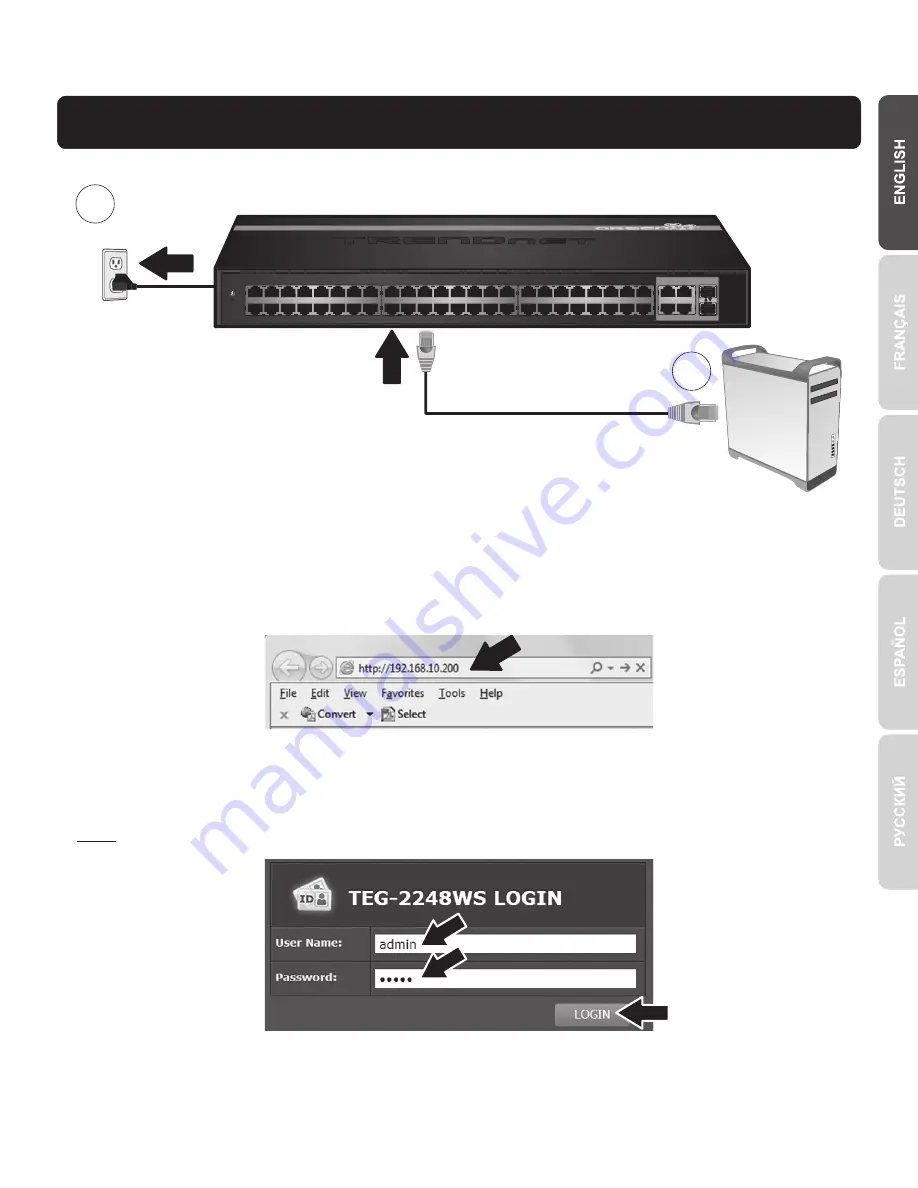 TRENDnet TEG-2248WS - Gigabit Web Smart Switch Скачать руководство пользователя страница 3