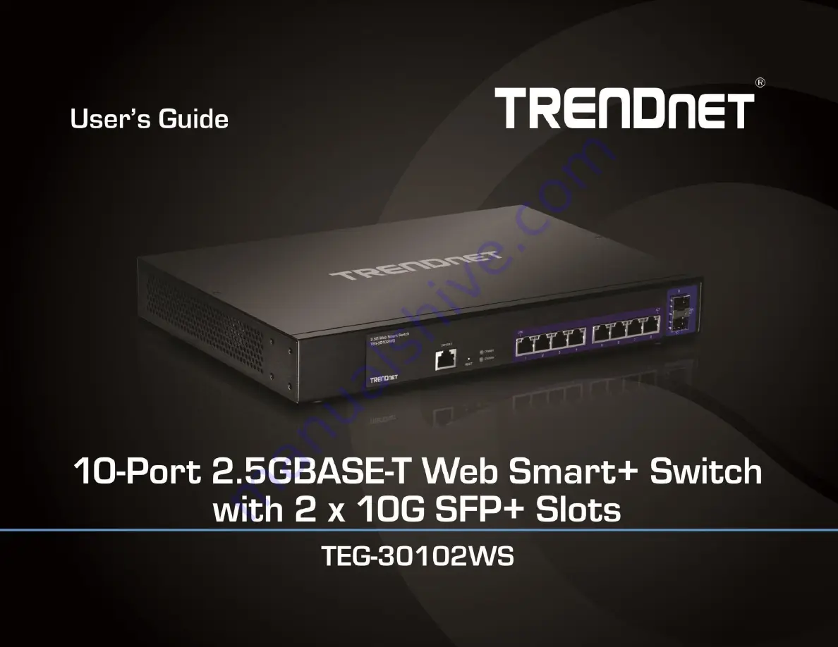 TRENDnet TEG-30102WS User Manual Download Page 1