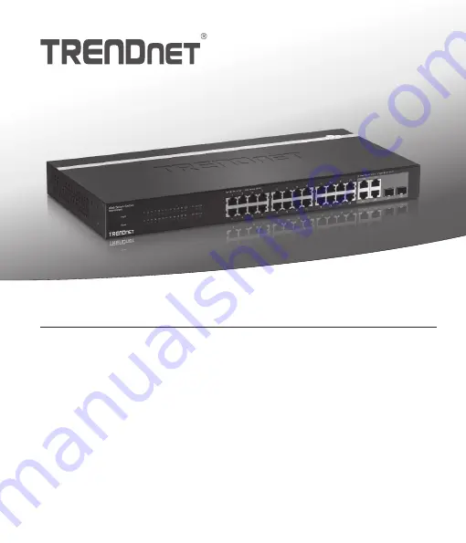 TRENDnet TEG-424WS Quick Installation Manual Download Page 1