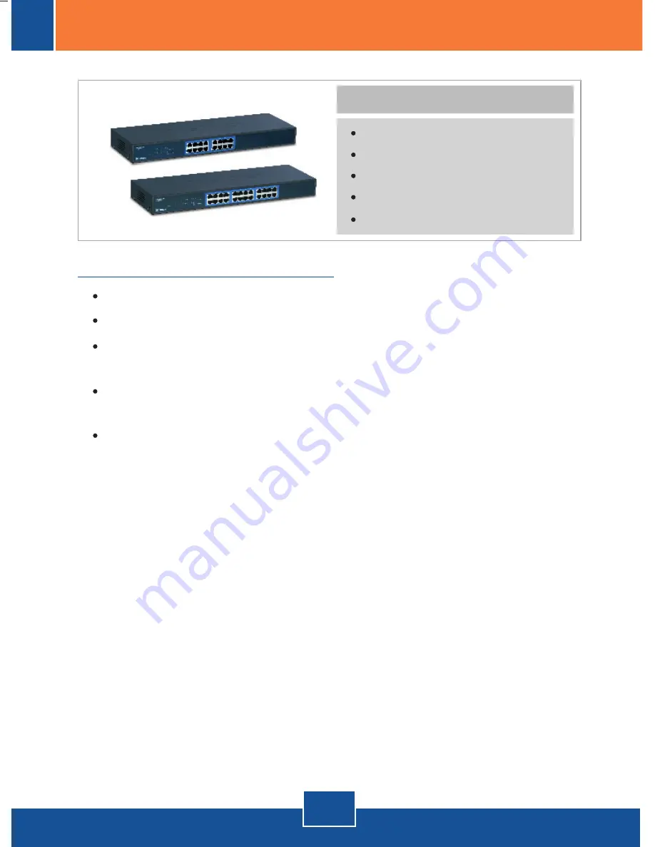 TRENDnet TEG-S160TX - Gigabit Switch With 31 Gbps Switching Capacity Quick Installation Manual Download Page 3