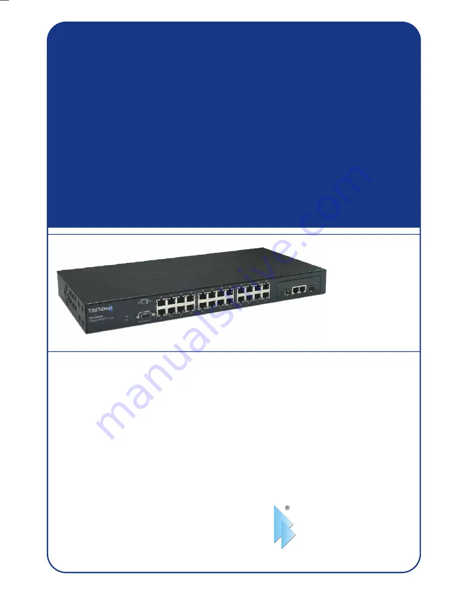 TRENDnet TEG-S2600I - 10/100Mbps Switch With Mini-GBIC Slot Quick Installation Manual Download Page 1