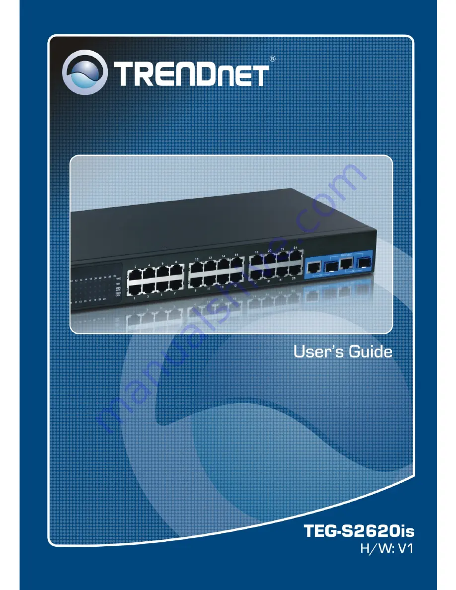 TRENDnet TEG-S2620is User Manual Download Page 1