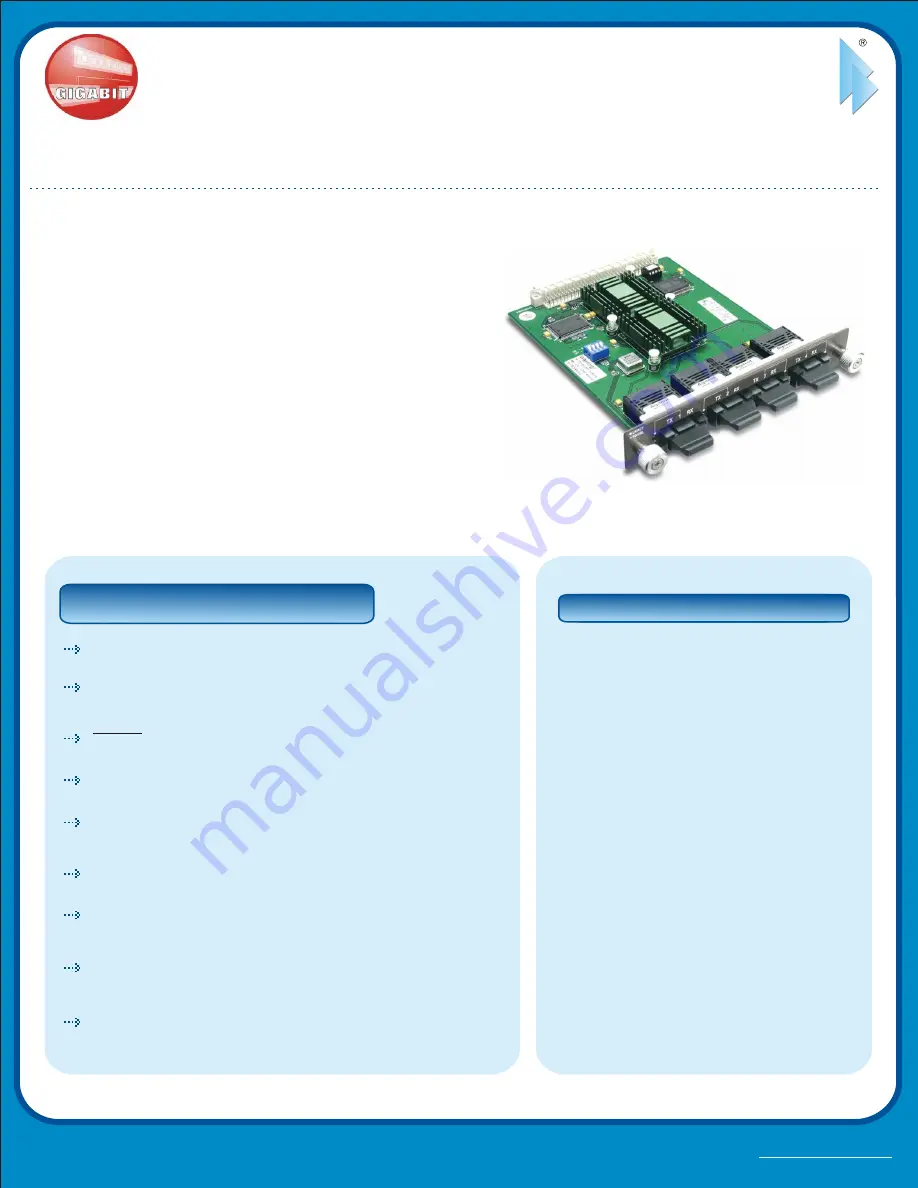 TRENDnet TEG-S4M4FX Supplementary Manual Download Page 1