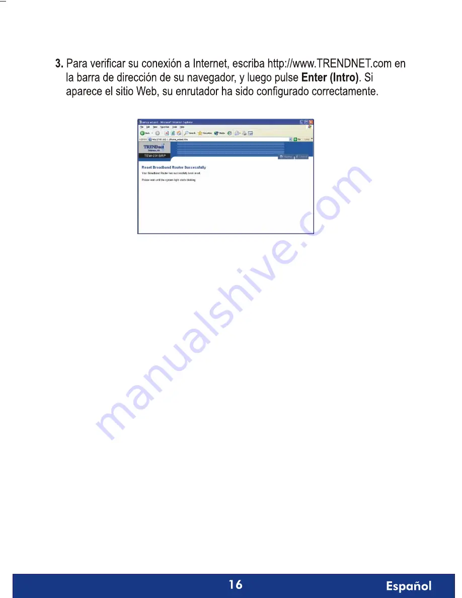 TRENDnet TEW-231BRP (Spanish) Quick Installation Manual Download Page 18