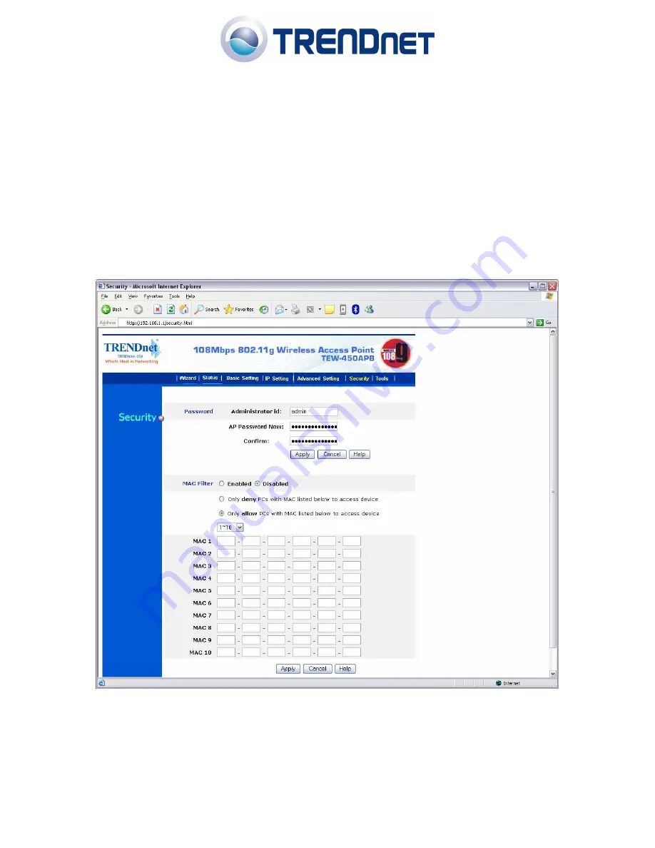 TRENDnet TEW-450APB - Wireless Super G Access Point Faq Download Page 2