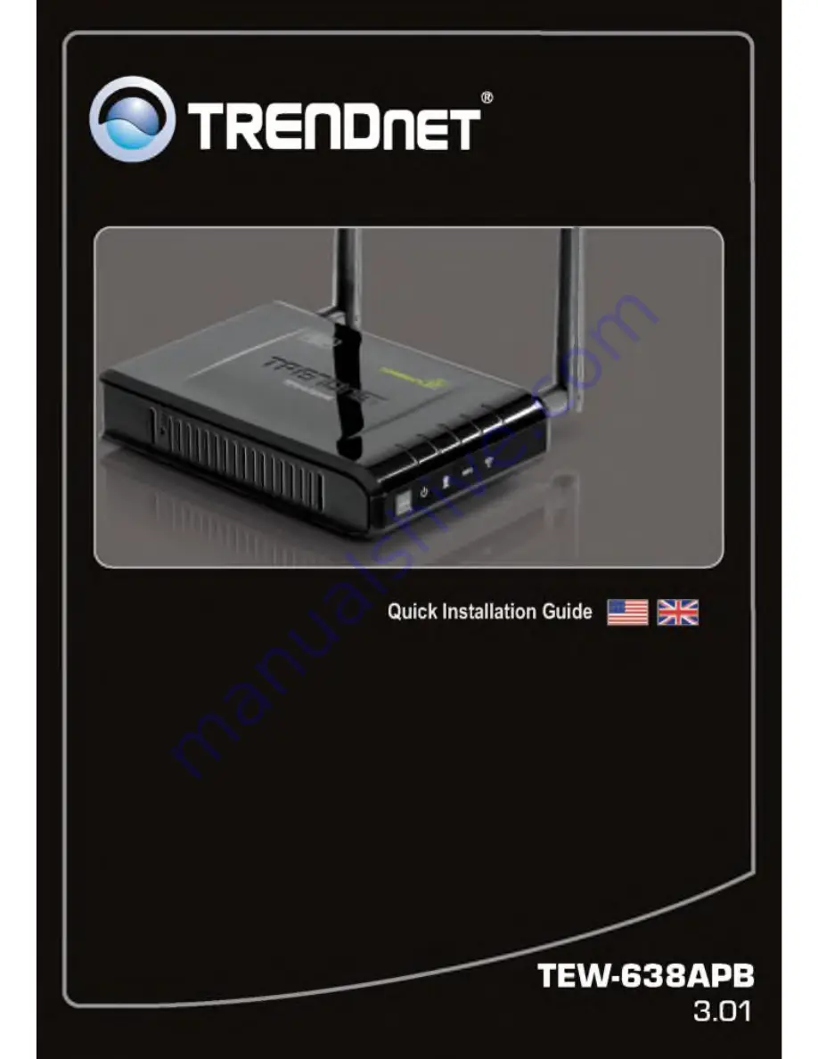 TRENDnet TEW-638AP Quick Installation Manual Download Page 1