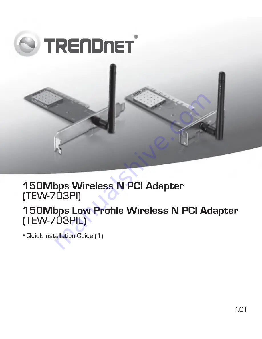 TRENDnet TEW-703PI Скачать руководство пользователя страница 1