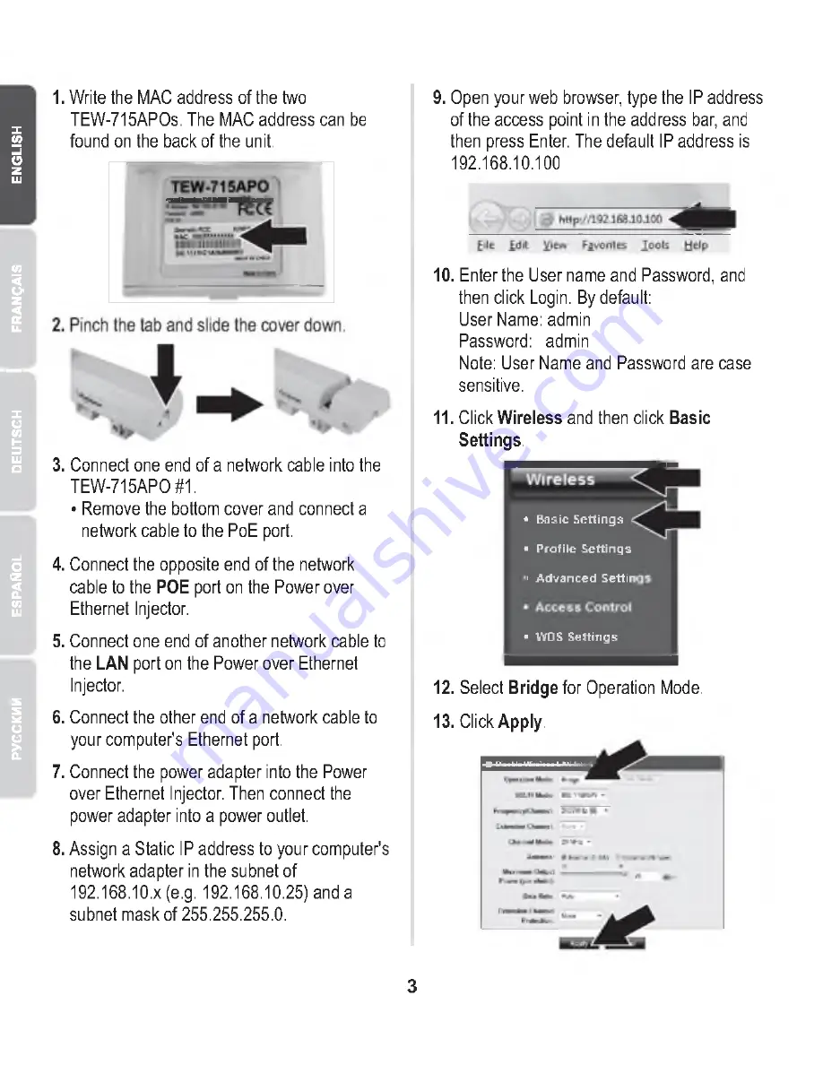 TRENDnet TEW-715APO Quick Installation Manual Download Page 4